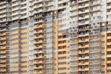 şehir yer çok yüksek binalar inşaat ve vinçler için