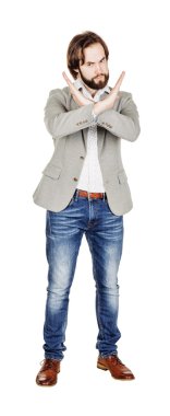 Beyaz arka plan iş adamı