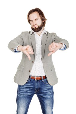 Beyaz arka plan iş adamı