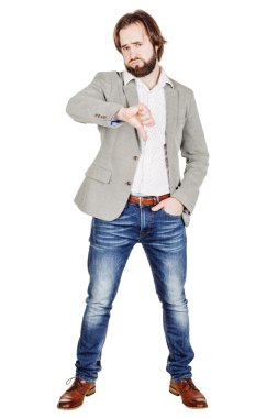 Beyaz arka plan iş adamı