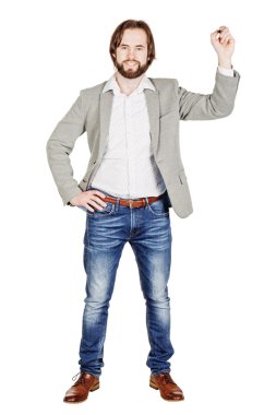 cam tahta üzerinde bir şey yazıyor adam 