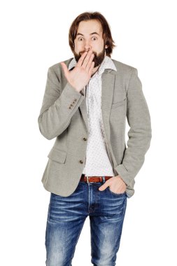 Beyaz arka plan iş adamı