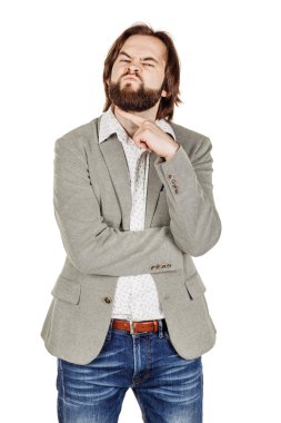 Beyaz arka plan iş adamı