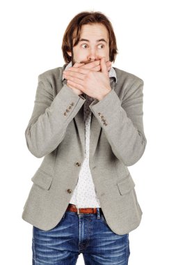 Beyaz arka plan iş adamı