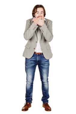 Beyaz arka plan iş adamı