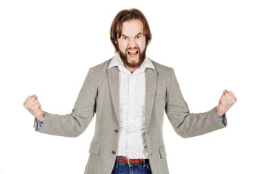 Beyaz arka plan iş adamı