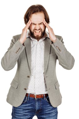 Beyaz arka plan iş adamı