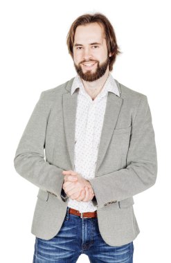 Sakallı adamın portresi.