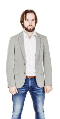 Sakallı adamın portresi.