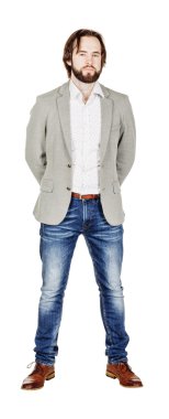 Sakallı adamın portresi.