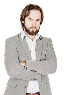 Sakallı adamın portresi.