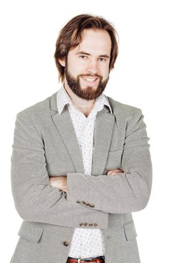 Sakallı adamın portresi.