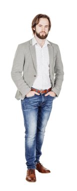 Sakallı adamın portresi.