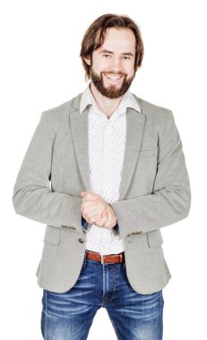 Sakallı adamın portresi.