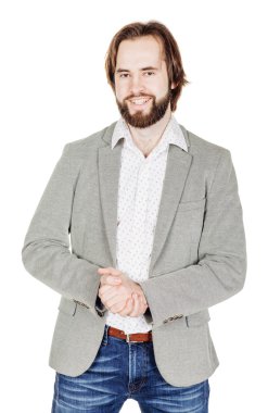 Sakallı adamın portresi.