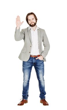 Sakallı adamın portresi.