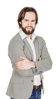 Sakallı adamın portresi.