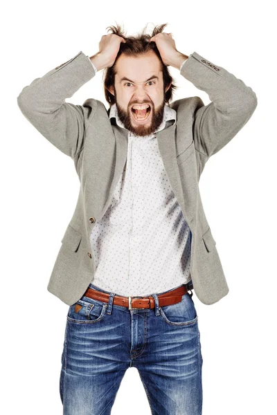 Retrato del hombre de negocios barbudo —  Fotos de Stock