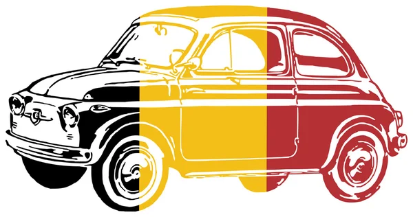 Antiguo coche italiano de moda — Vector de stock