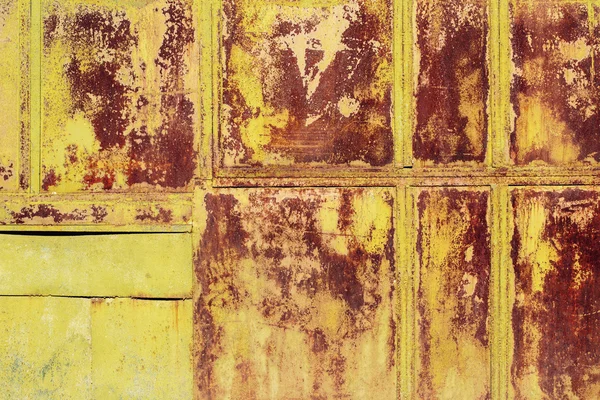 Rusty metal panel textured  wallpaper background — Stock Photo, Image