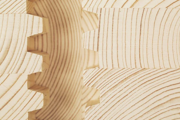 Cut wooden laminated veneer lumber — Stock Image Cut wooden laminated veneer lumber Stock Photo