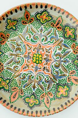 vintage  dish with traditional oriental ornament