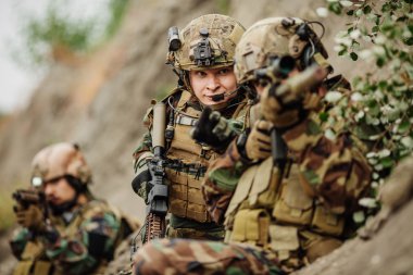 ABD ordusu askerlerinin askeri operasyon sırasında