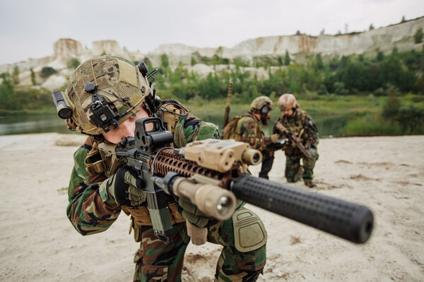 U.S. Army soldiers during the military operation