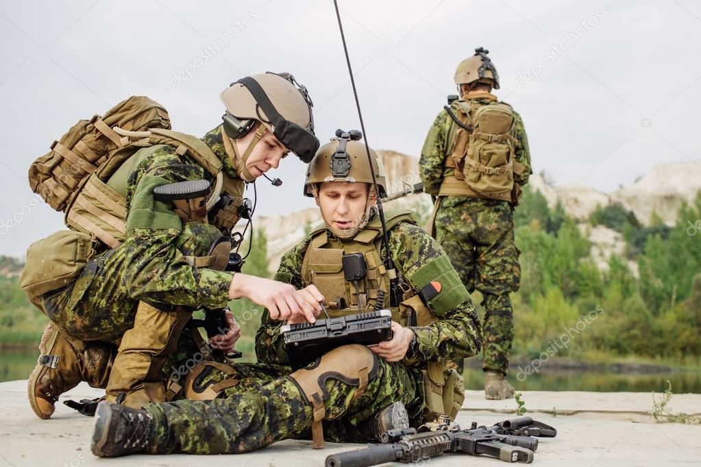 Canadian Army soldiers during the military operation