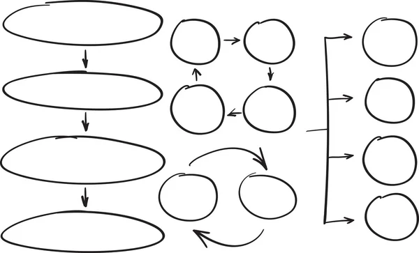 Hand getrokken cirkel-diagram — Stockvector