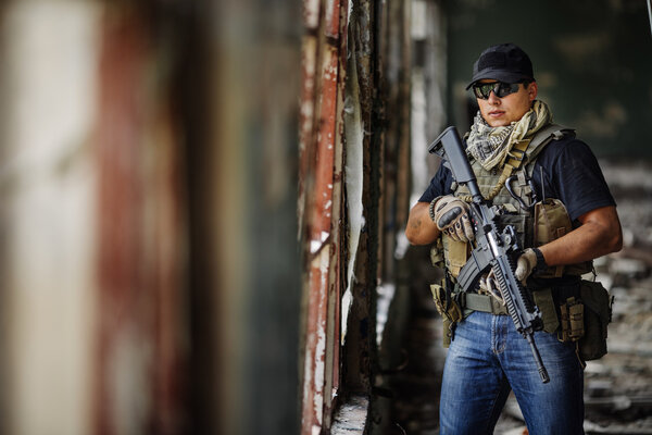 Private Military Contractor during the special operation