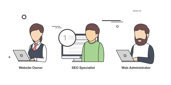 Web sitesi ile uğraşan insanlar