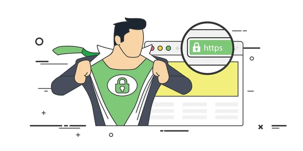 Super Ssl certifikát — Stockový vektor