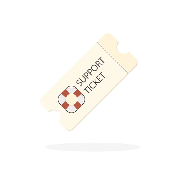 Icono de ticket de apoyo — Vector de stock