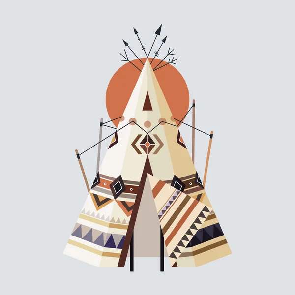 Indian Tipi — Wektor stockowy