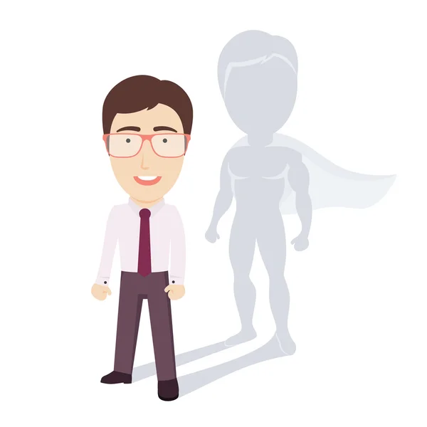 Super hombre de negocios — Vector de stock