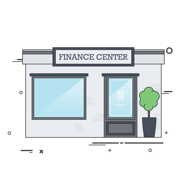 Financiën centrum — Stockvector