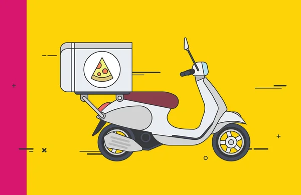 Vintage Pizza teslim Scooter