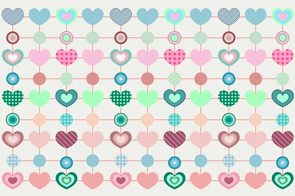 Background of hearts — Stock Vector