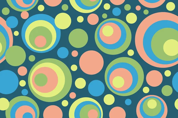 Colorful circles ornament — Stock Vector
