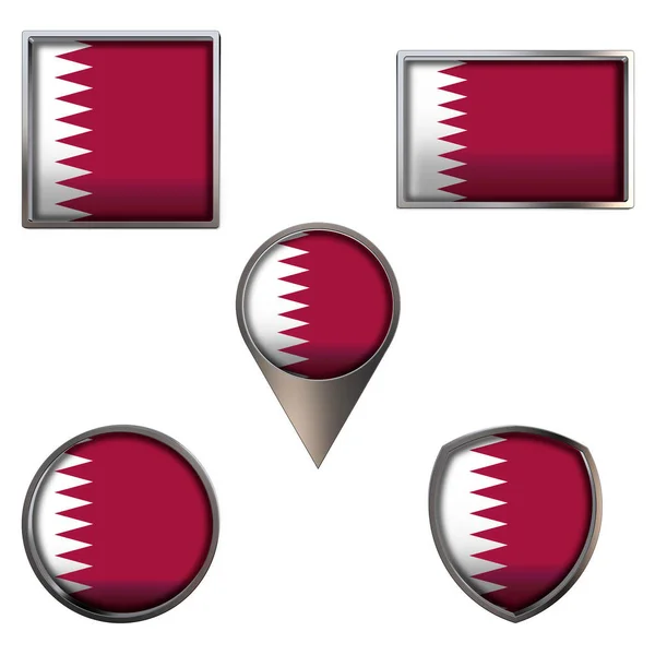 Qatar Flag Button Pictures Qatar Flag Button Stock Photos Images Depositphotos