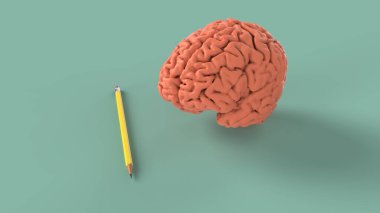 3D çizim kalemi ile yaratıcılık skeci için beyin çalışmasıName