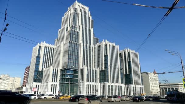 Nya skyskrapa i Moskva. — Stockvideo