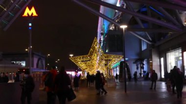 Kışın akşamları Moskova 'da