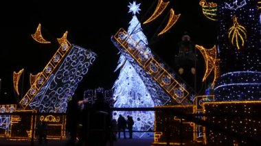 Moskova 'da yeni yıl ışıkları