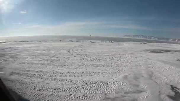 Lac Baïkal gelé en hiver — Video