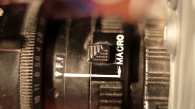 TV objektif, makro Plaque, Zoom