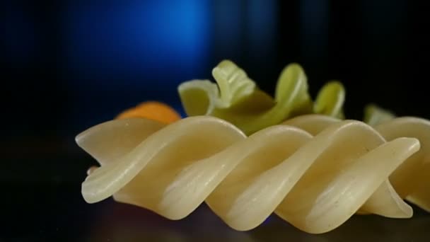 Pasta de colores rotar HD — Vídeos de Stock