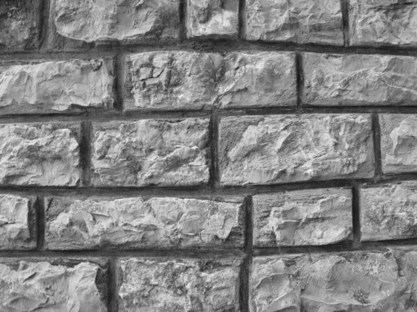 Stone Wall Castle Closeup. Het is steen ruwe muur voor patroon en achtergrond — Stockfoto