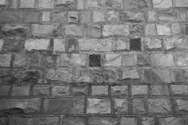 Stone Wall Castle Closeup. Het is steen ruwe muur voor patroon en achtergrond — Stockfoto
